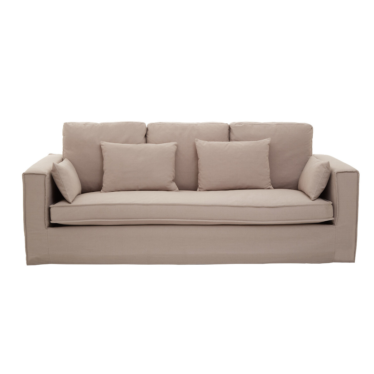 Linen 3 Seater Sofa grey, SO'HOME