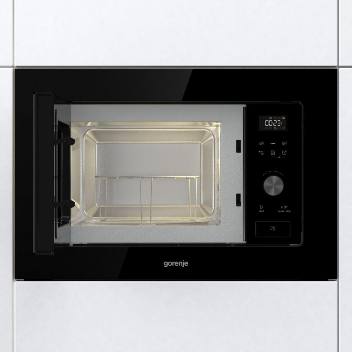 Micro ondes grill encastrable BM201AG1BG noir, GORENJE