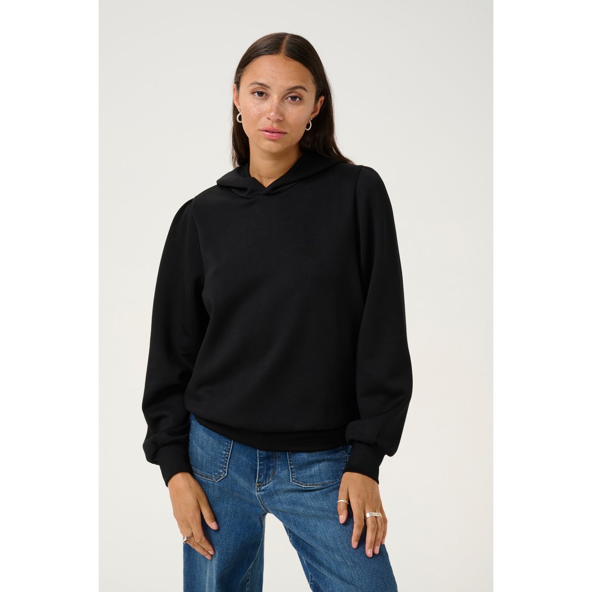 Sweatshirt noir black deep, KAFFE