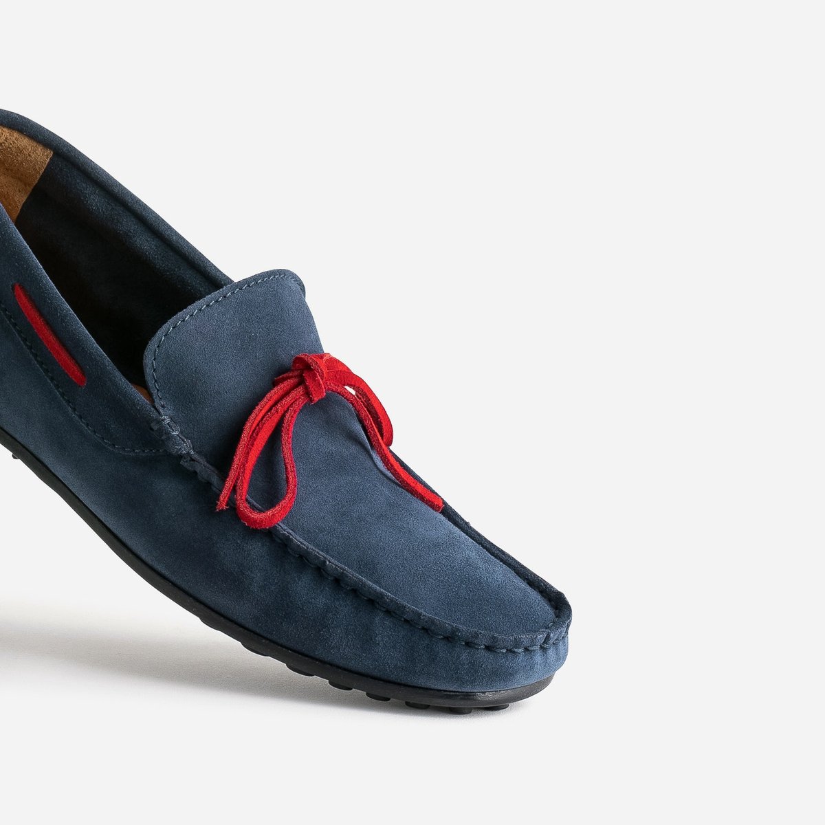 Mocassin en cuir JEREM bleu, ERAM