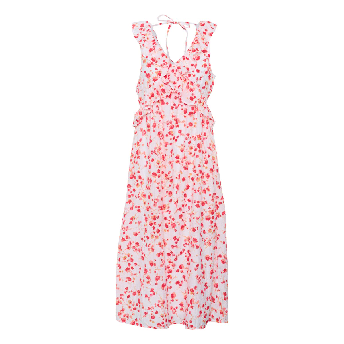 Dress rose rouge flower, CREAM