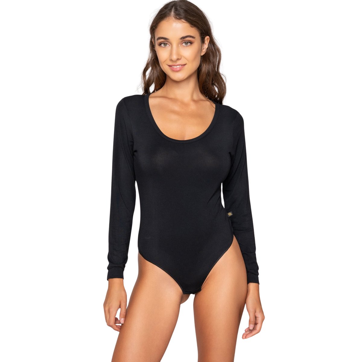 Body string manches longues MICRO TOUCH COMFORT noir, LUNA SPLENDIDA