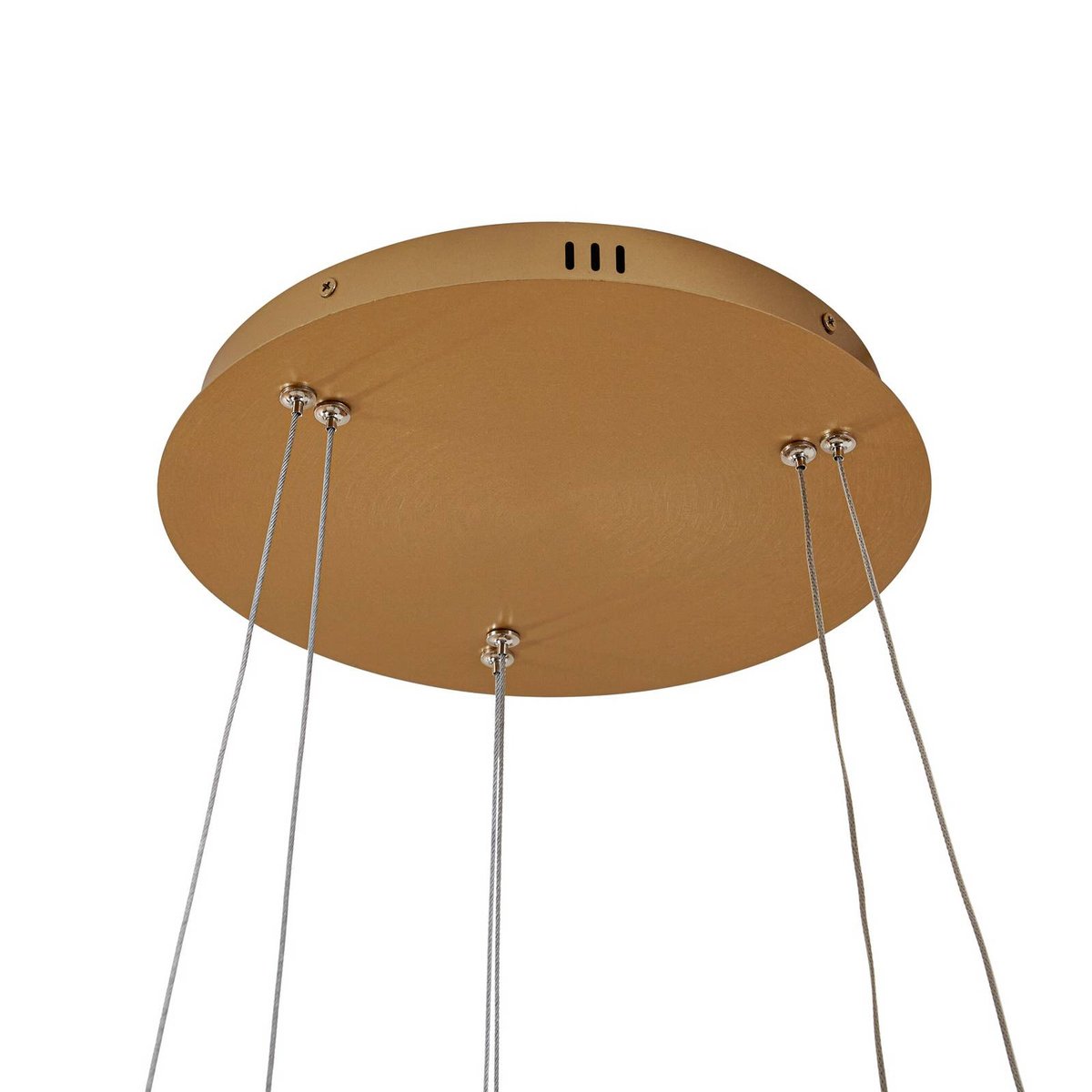 Suspension en métal moderneLED, Yonam or, blanc, LUCANDE