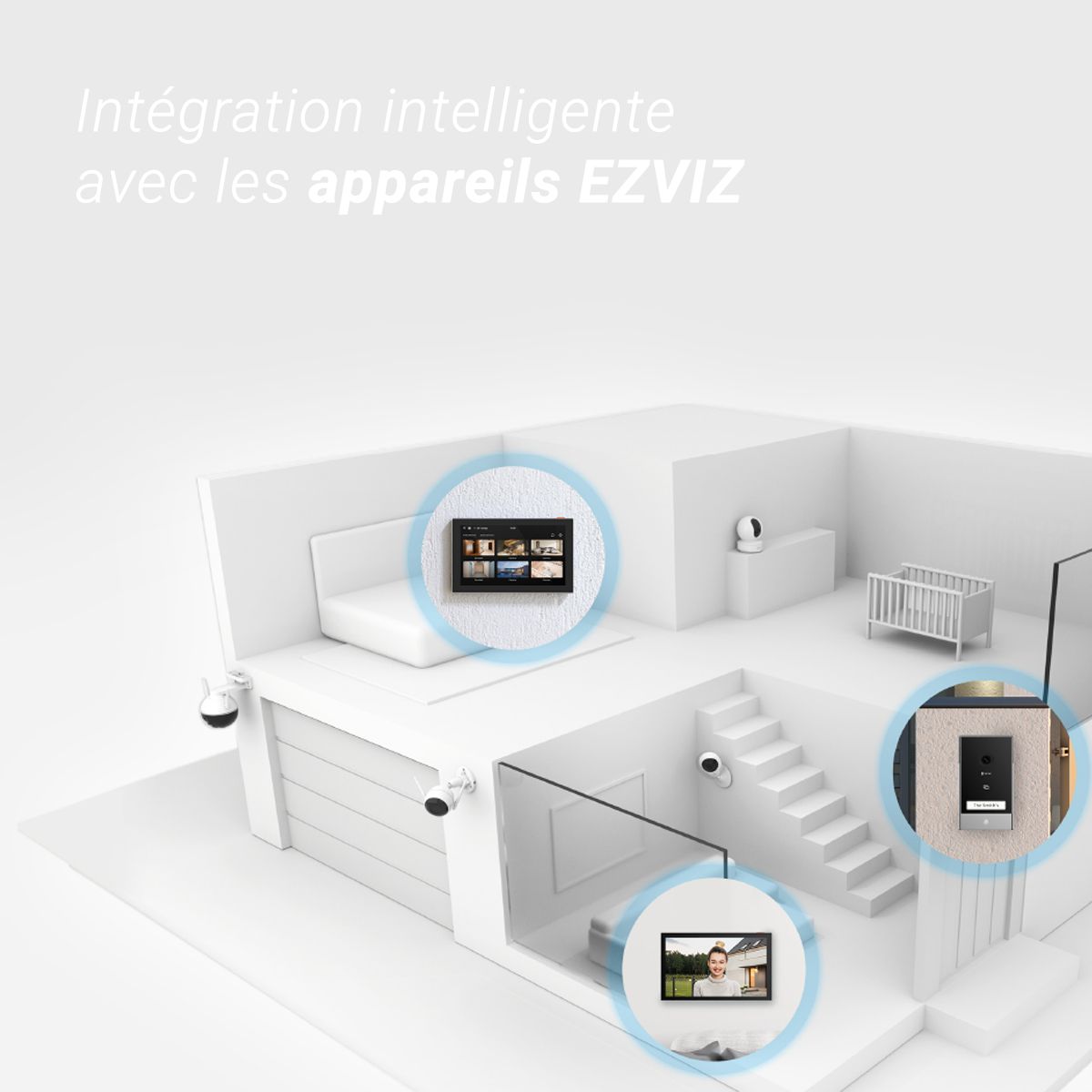 Ecran de vidéo-surveillance SD7-Ecran 7 tactile sans fil pour Ezviz couleur unique, EZVIZ