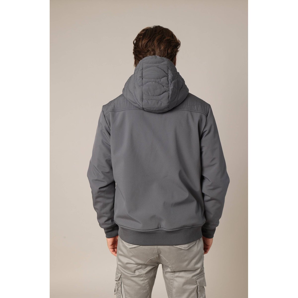 Veste à capuche FLAY dark grey, DEELUXE