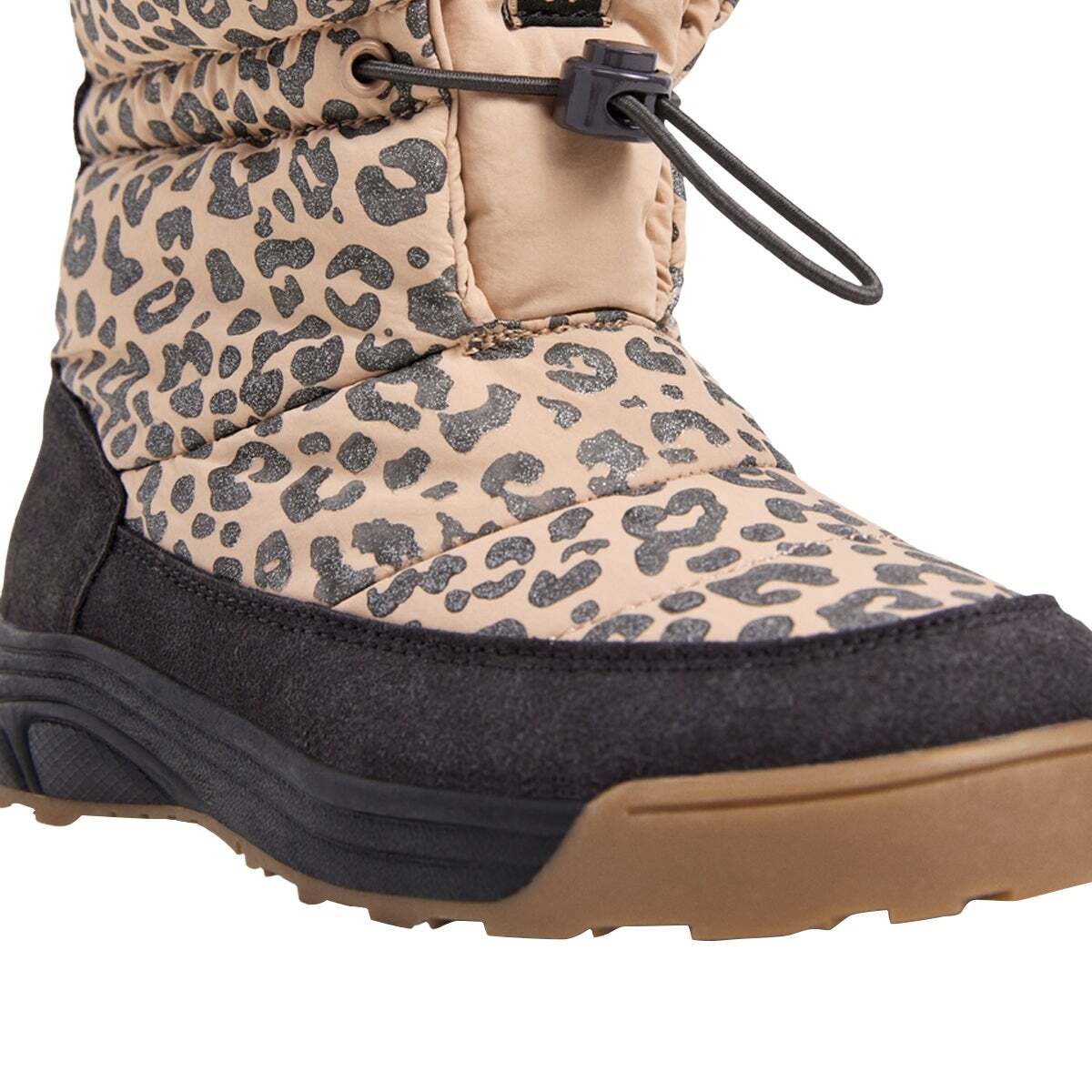 Bottines Après-Ski À Imprimé Animal beige champagne, PEPE JEANS