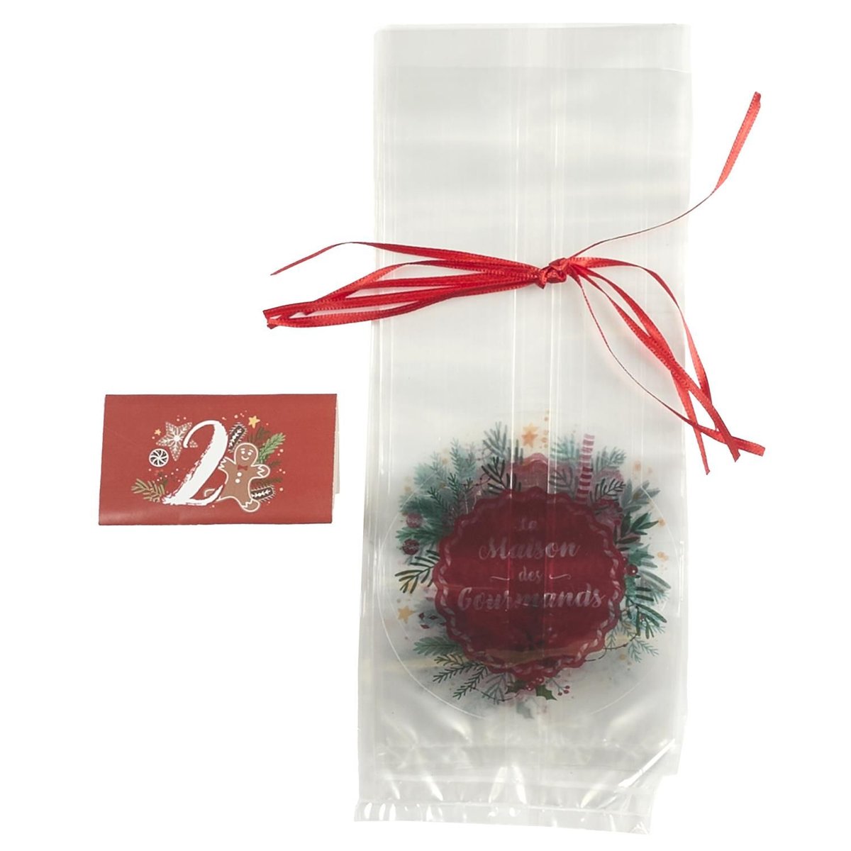 Calendrier de l'Avent Pâtisserie – Roue Déco Gâteaux de Noël 8 Compartiments rouge, TOILINUX
