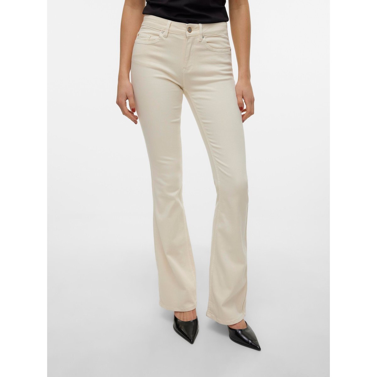 Jean Flared ecru, VERO MODA