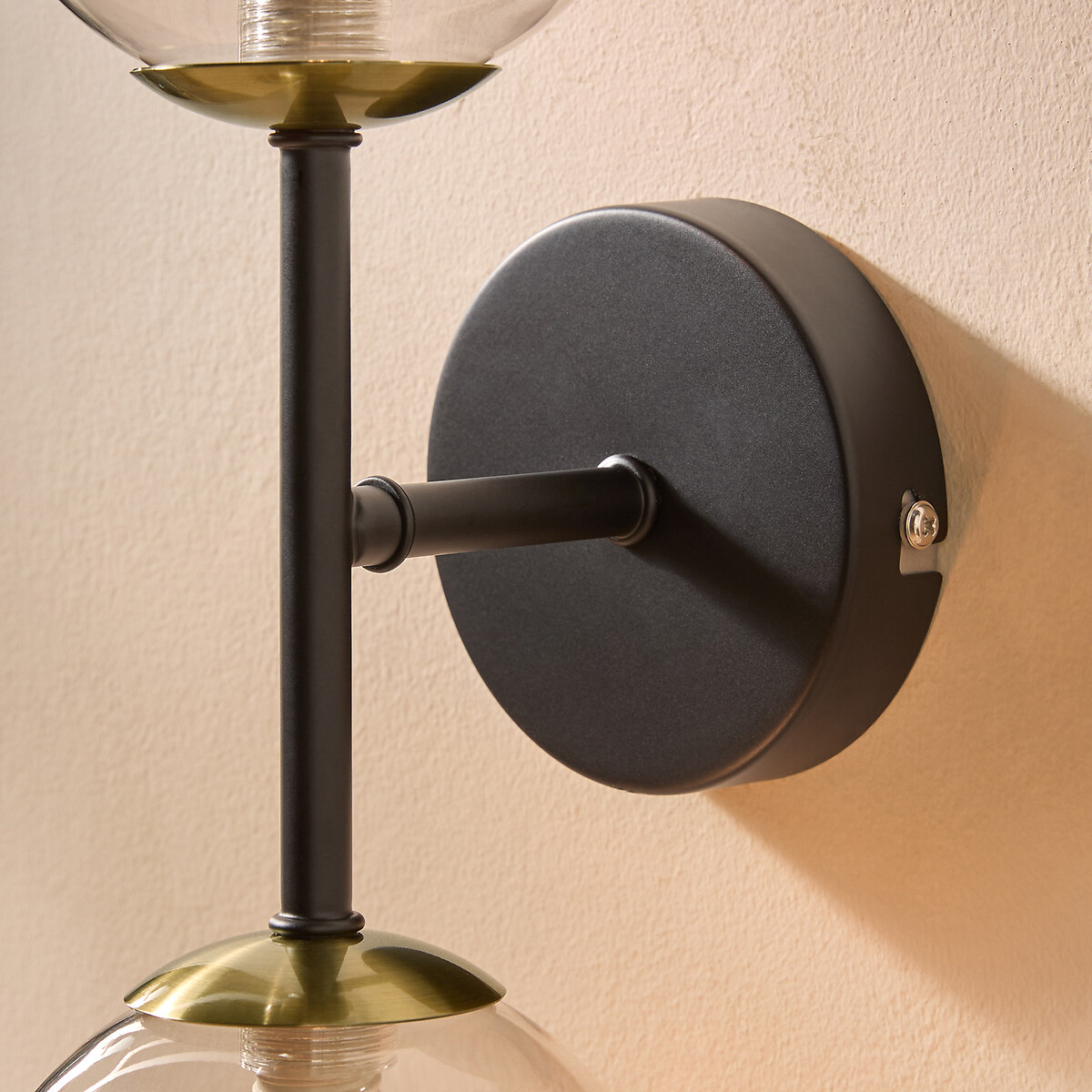 MADE.COM Globe 2-Light Wall Light in Black matt black, MADE