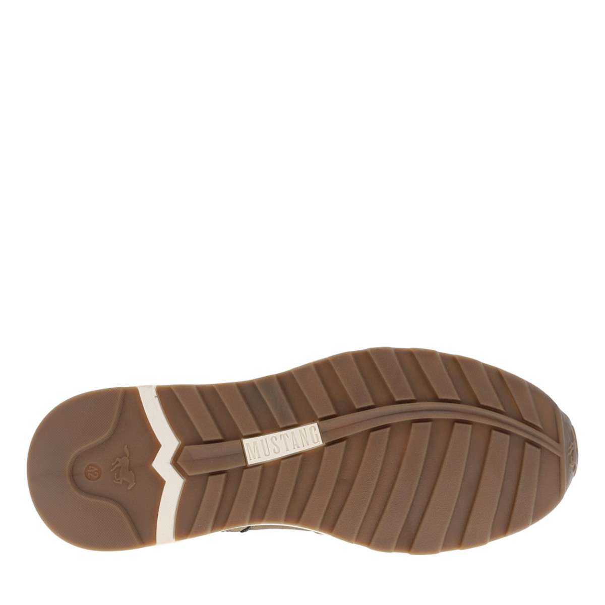 Bottines talon plat marron, MUSTANG