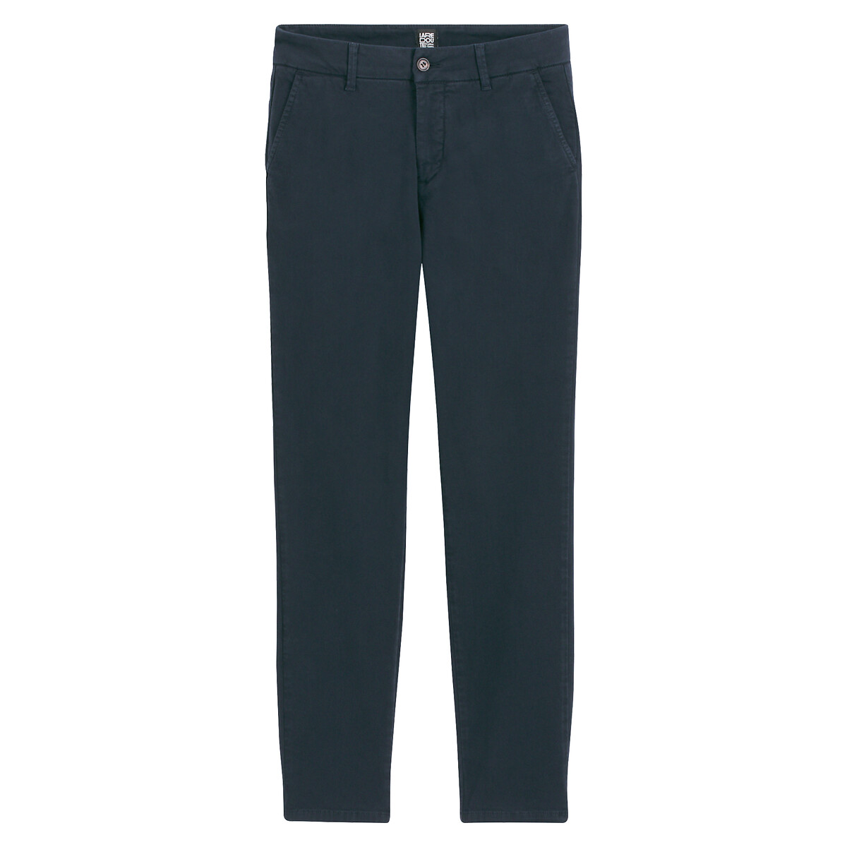 Pantalon chino slim bleu marine, LA REDOUTE COLLECTIONS
