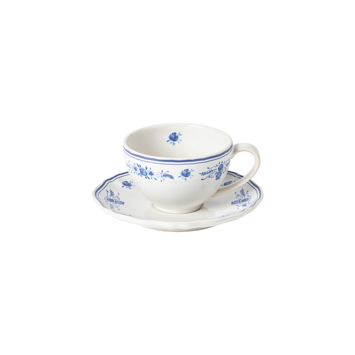 Tasse et Sous-Tasse Vila white-blue, COSTA NOVA