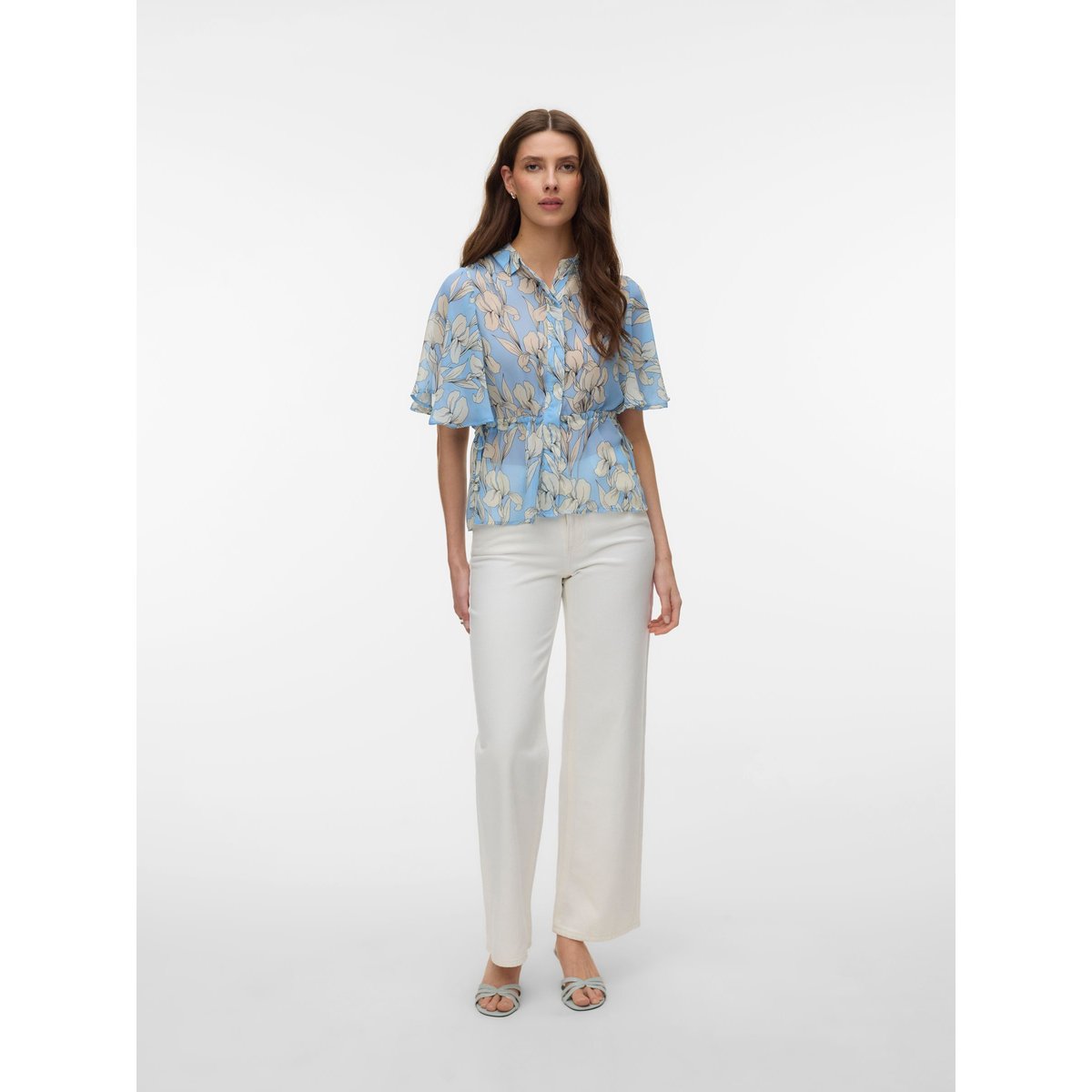 Jean À Coupe Large ecru, VERO MODA
