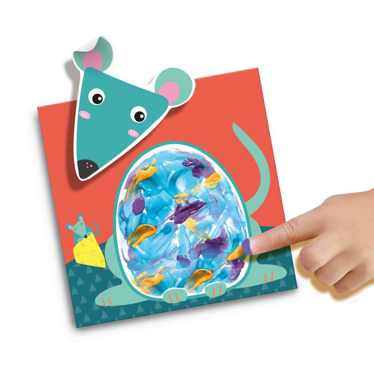 Brinquedo "Pinta com dedos - animais", SES multicolor, SES
