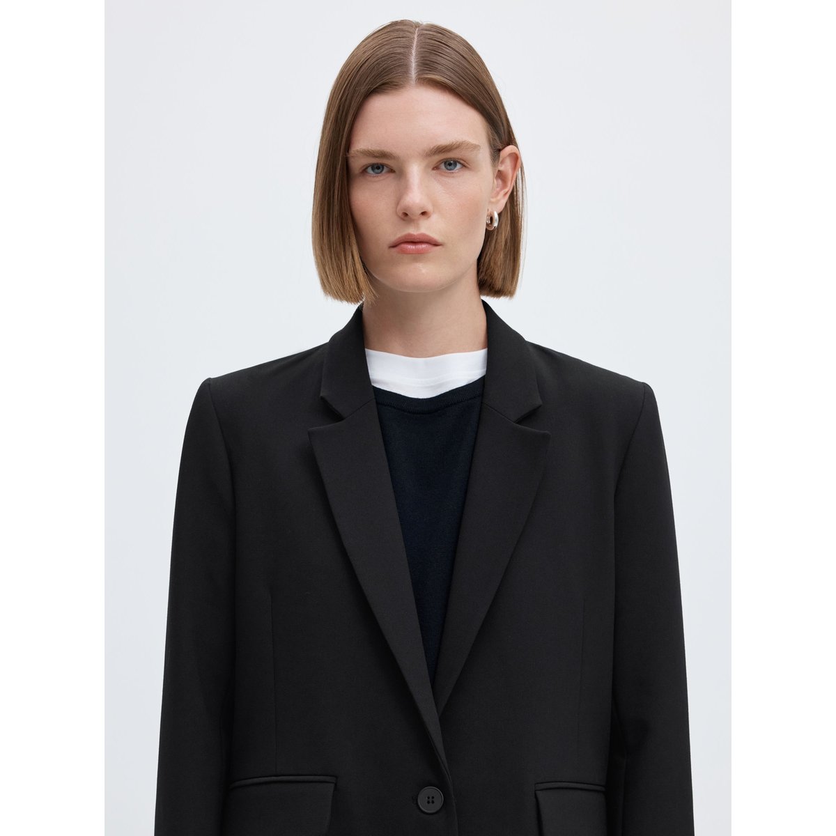 Blazer À Simple Boutonnage black 1, SELECTED