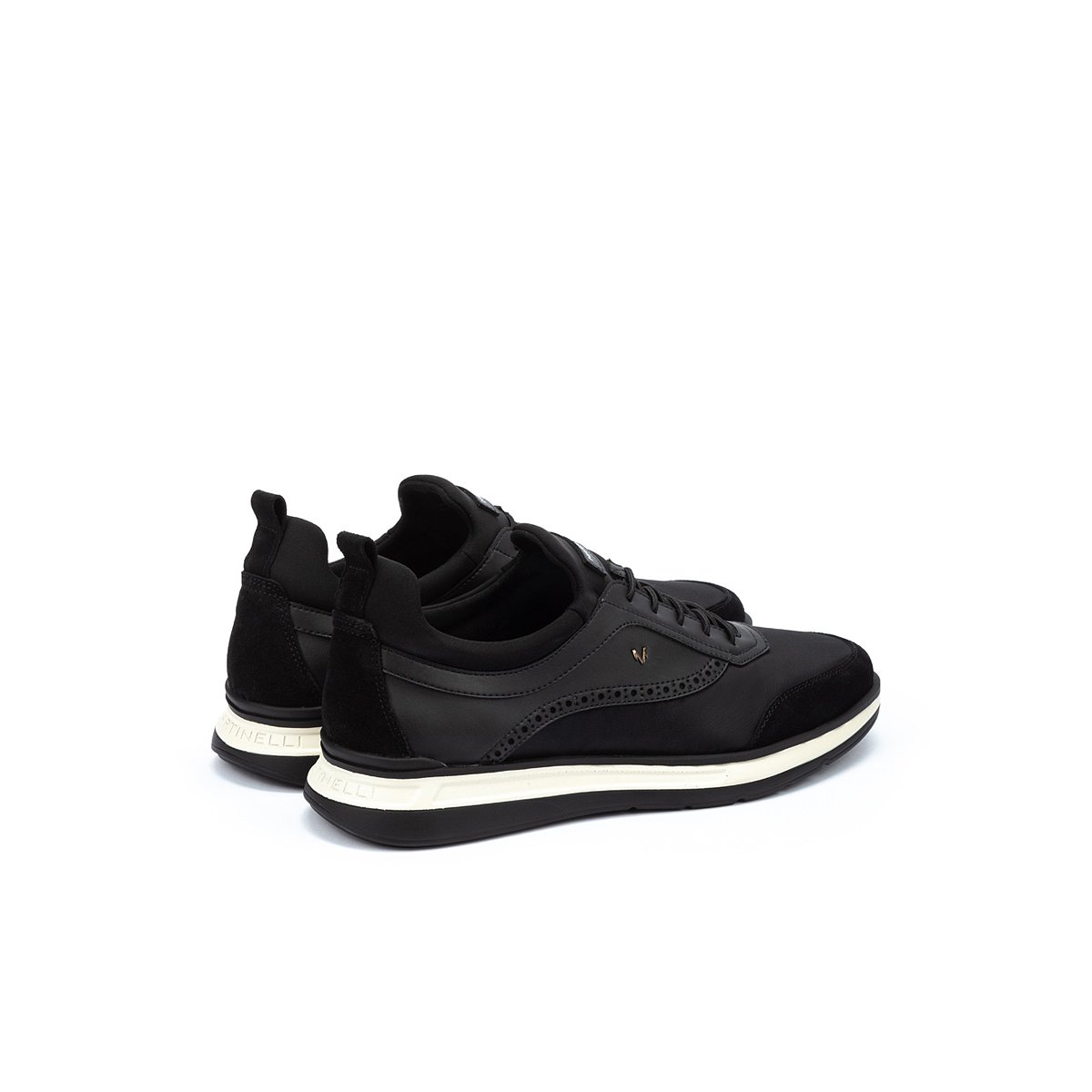 Baskets cuir Walden black, MARTINELLI