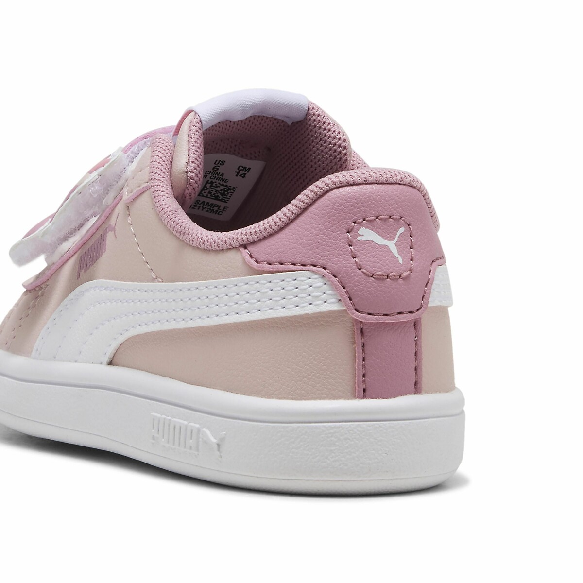 Sneakers Smash 3.0 Badges mauve/wit, PUMA