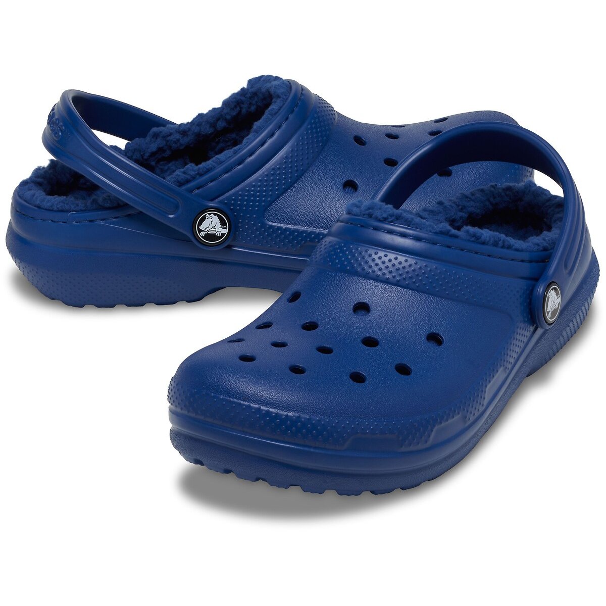 Gevoerde klompen CLASSIC LINED T blauw, CROCS