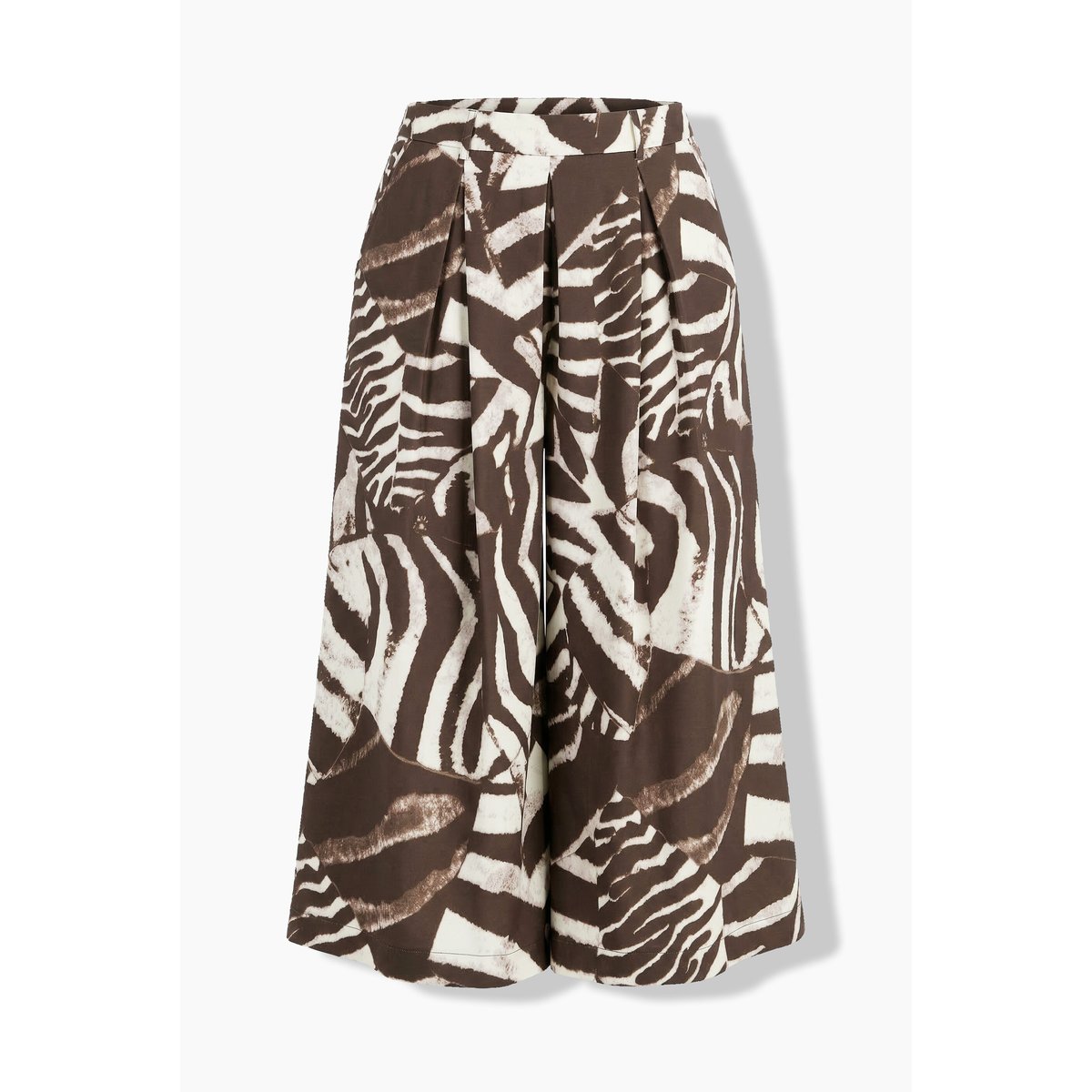 Jupe-culotte motif zébré acajou, ULLA POPKEN