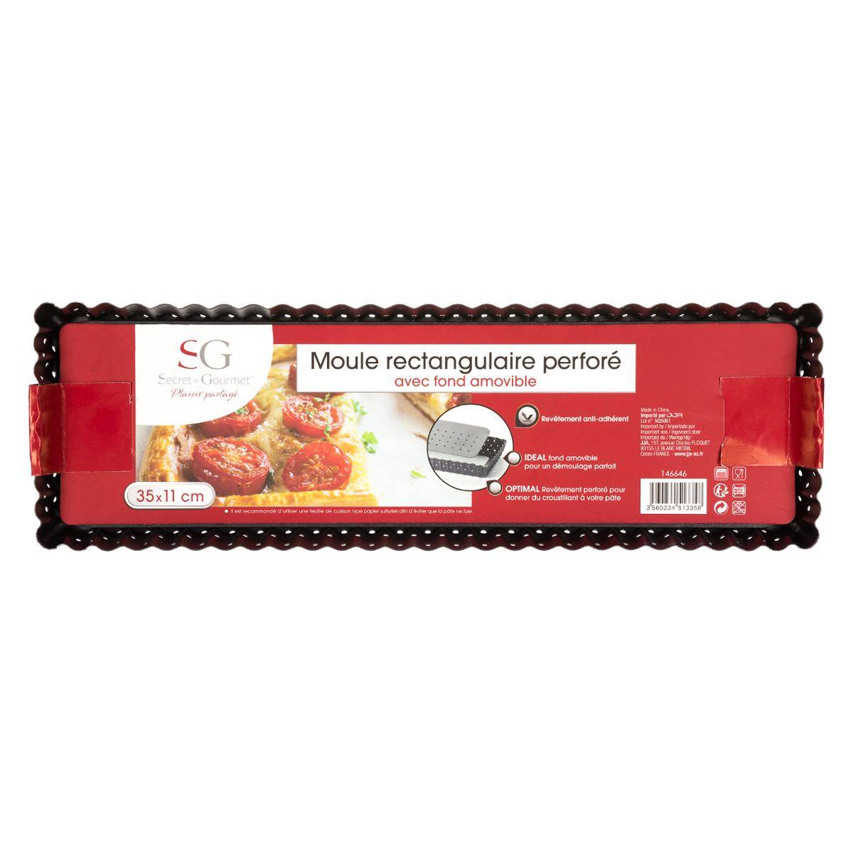Moule à baguette perforé FONDS AMOVIBLES gris, 5FIVE SIMPLY SMART