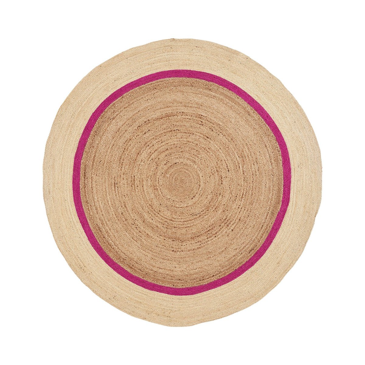 Tapis d'extérieur rond en jute CLARISSE naturel clair, HABITAT