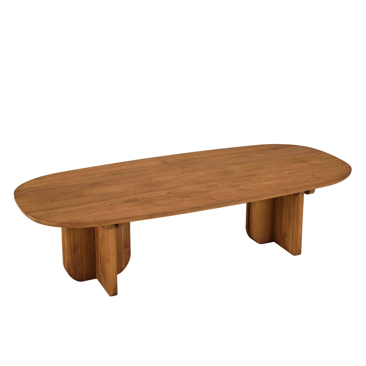 Table basse 140x60cm en bois de teck recyclé SWING bois naturel, PIER IMPORT