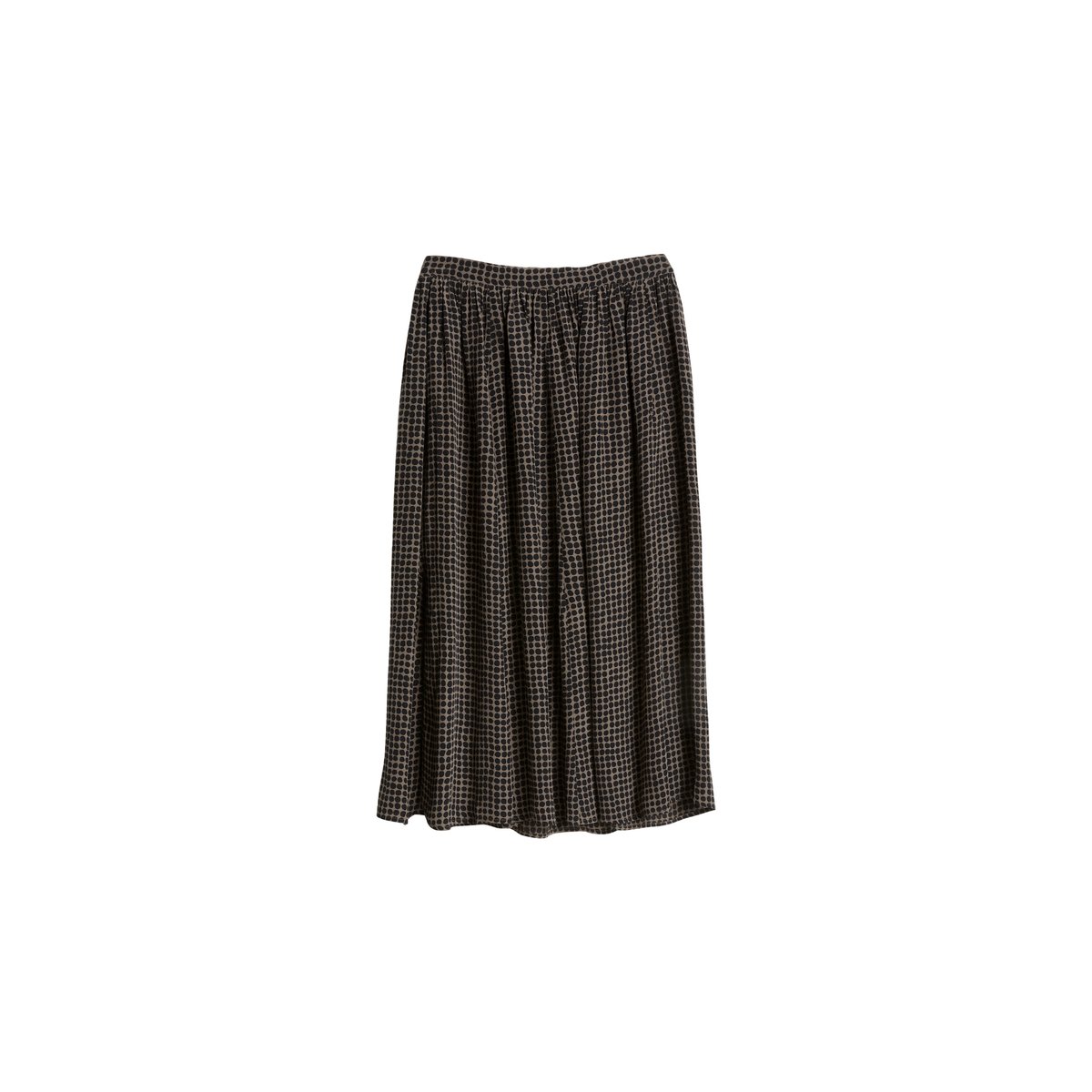 Jupe en A en viscose fluide marron, MARC O'POLO