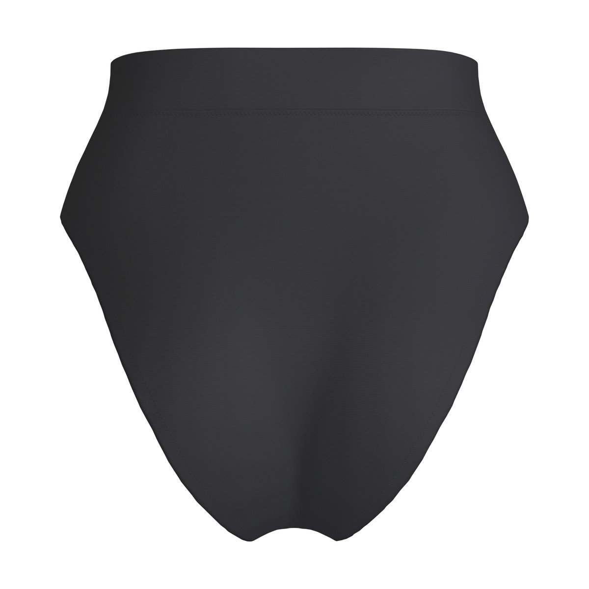 Bas de maillot de bain uni à taille haute SOLID noir, SPEEDO