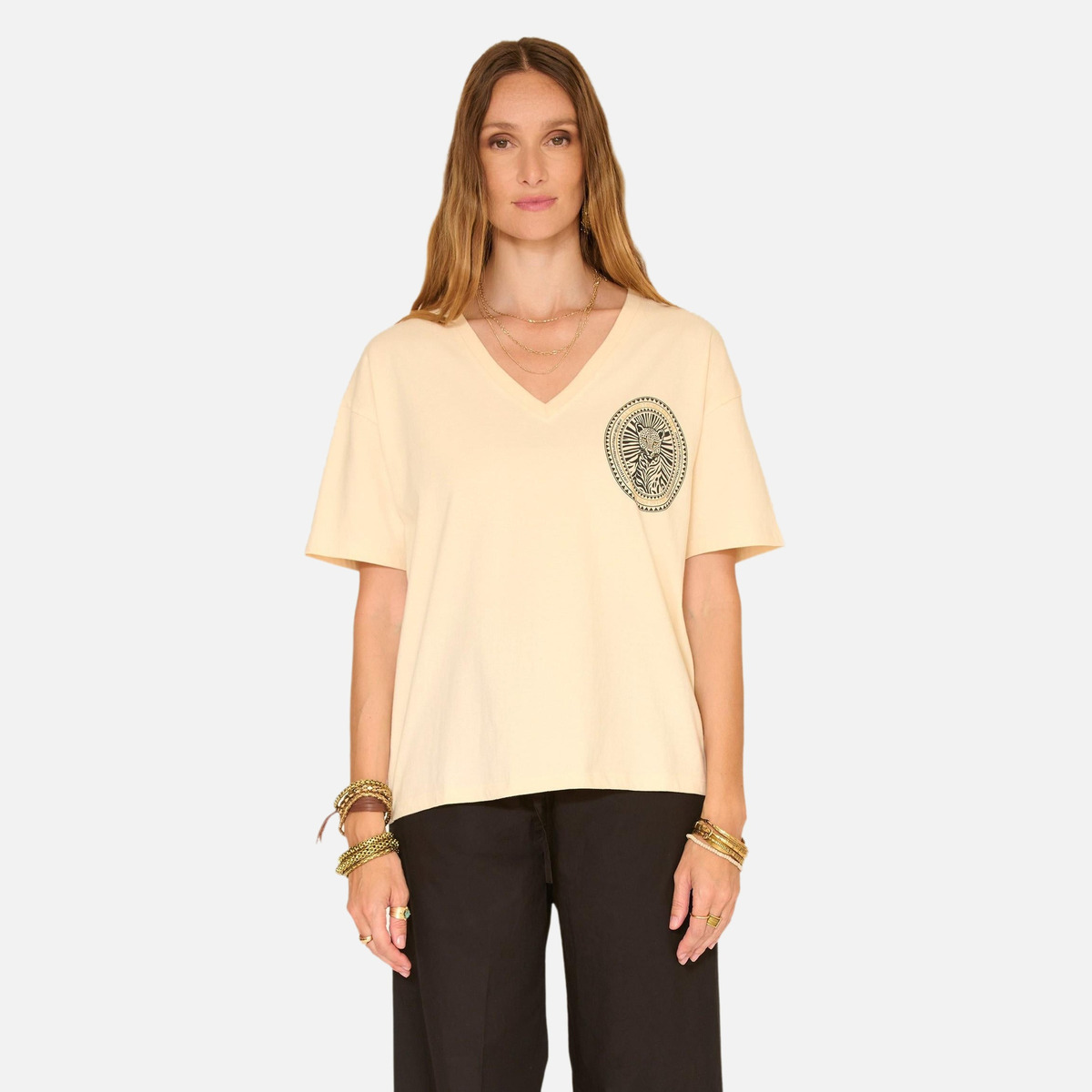 Tee shirt TIGROU naturel, MKT STUDIO