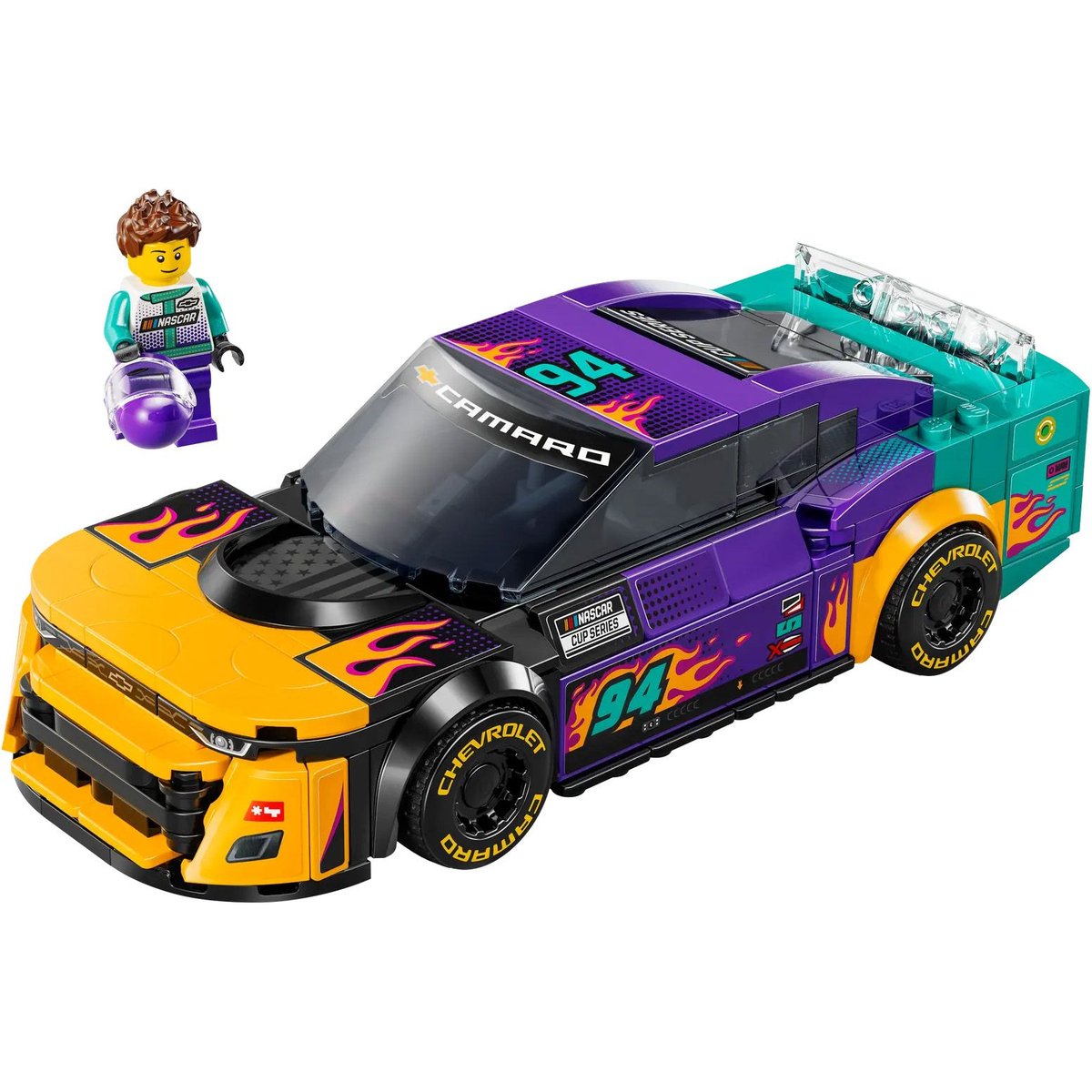 LEGO 76935 - Voiture de Course NASCAR Chevrolet Camaro ZL1 multicolore, LEGO