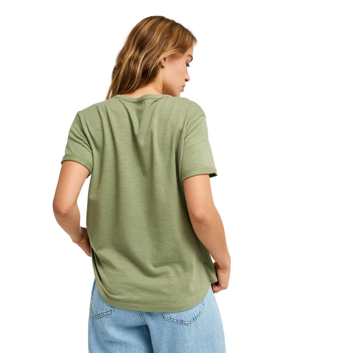 T-Shirt, manches courtes, col rond, . vert oil green, ROXY