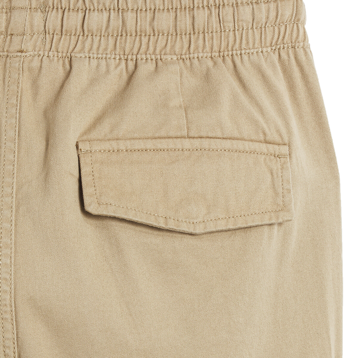 Cotton Cargo Trousers beige, LA REDOUTE COLLECTIONS