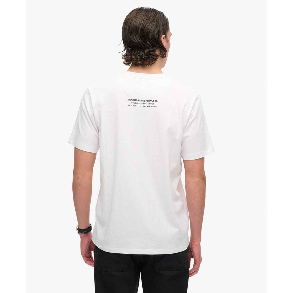 T-shirt ample à logo Utility Sport blanc éclatant, SUPERDRY