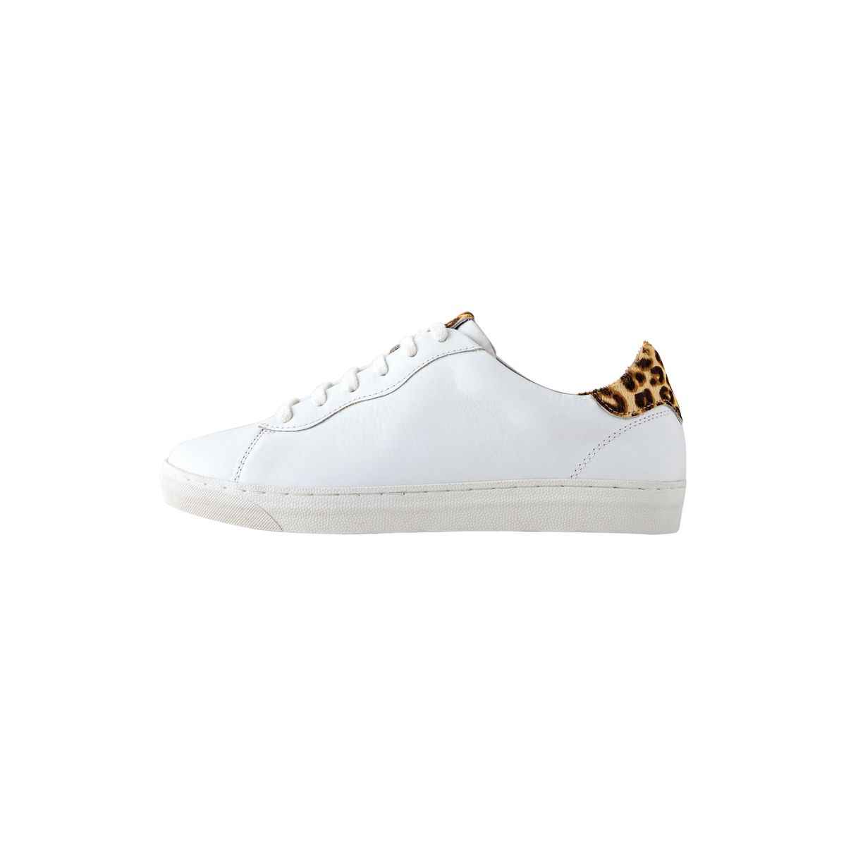 Baskets à lacets en cuir forever comfort® blanc, NEXT