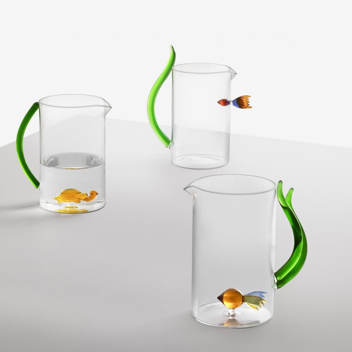 Carafe verre Animal Farm poisson in and out multicolore, ICHENDORF