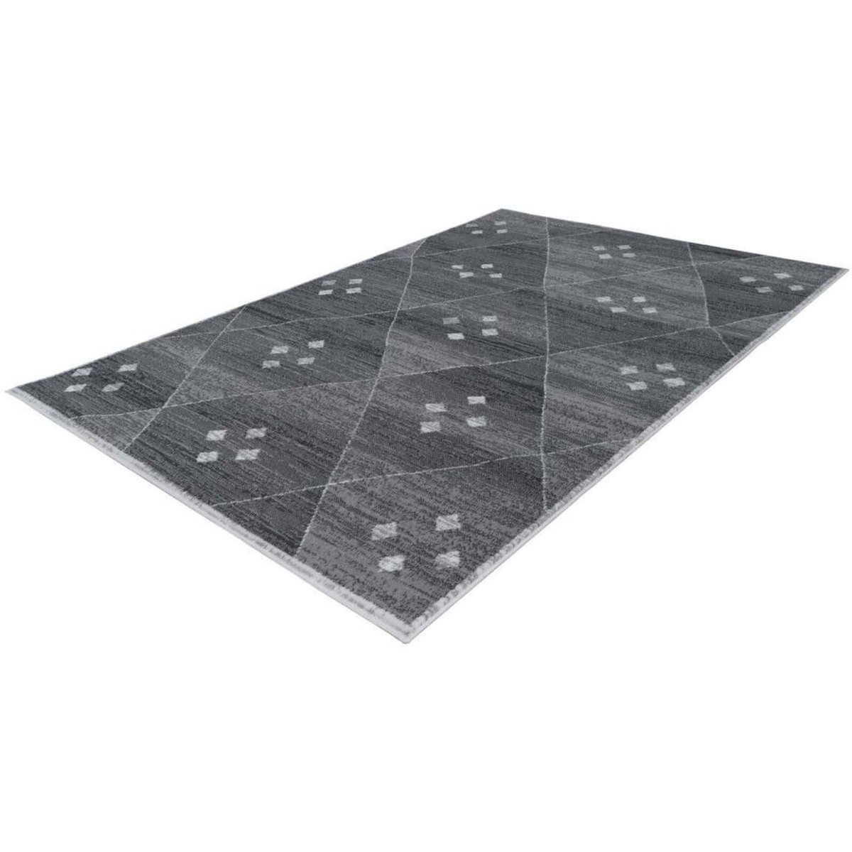 Tapis rectangulaire tissé, VANCOUVER gris, blanc, ARTE ESPINA