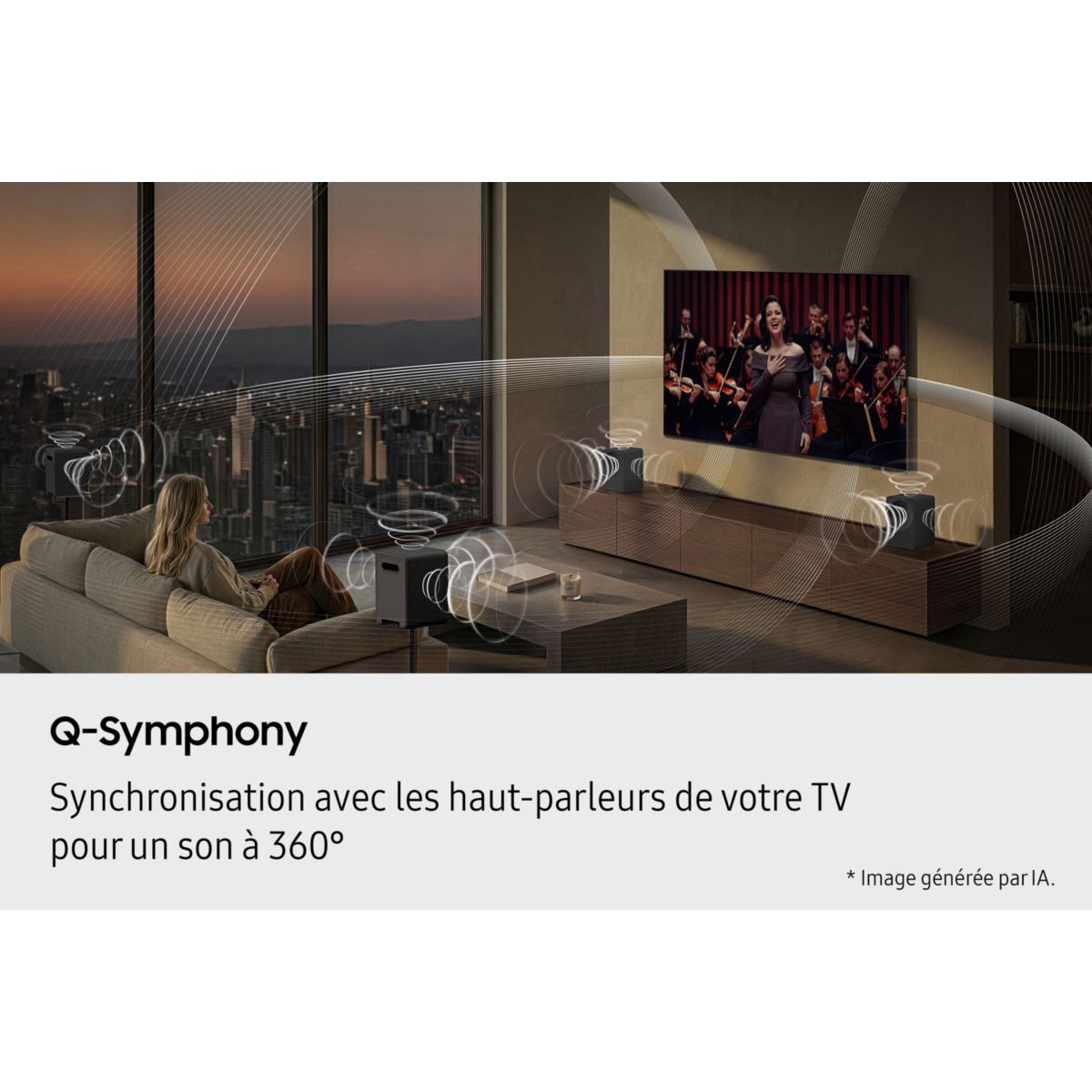 Enceinte sans fil Music Studio 7 HW-LS70H WiFi BT BLACK couleur unique, SAMSUNG