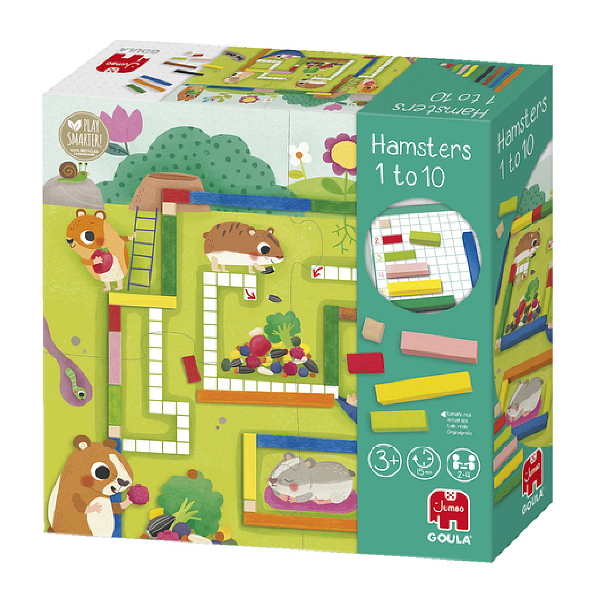 Hamsters de 1 à 10 - j'apprends à compter aqua, GOULA