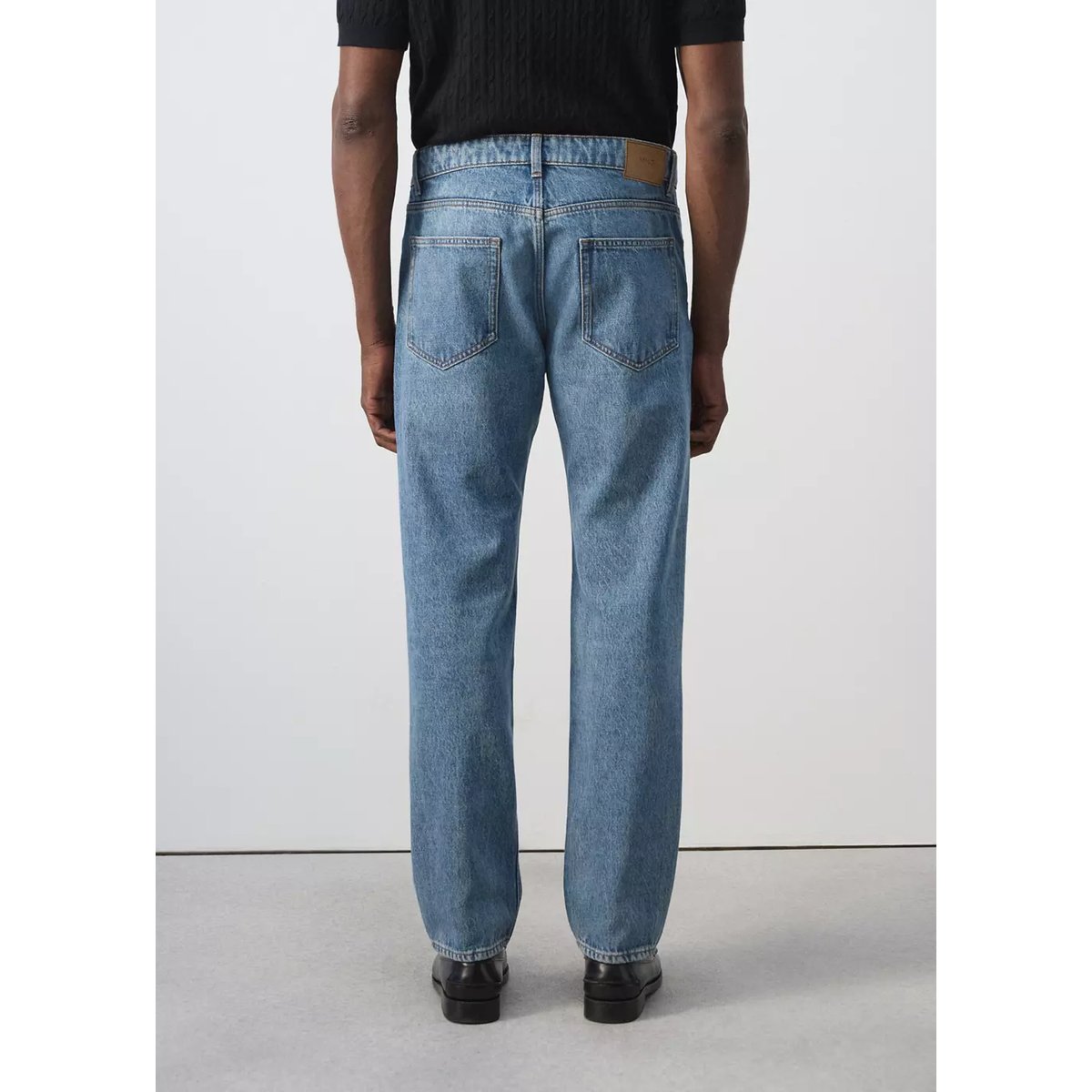 Jean Bob regular-fit bleu moyen, MANGO MAN
