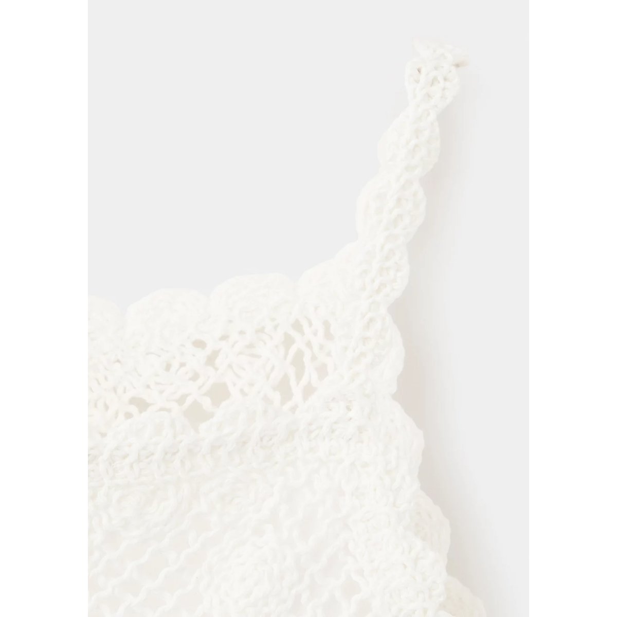 Top crochet beige, MANGO BABY