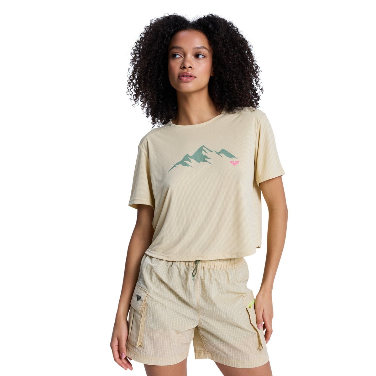 T-Shirt technique à manches courtes BOUNDLESS SPIRIT 3. beige pebble, ROXY