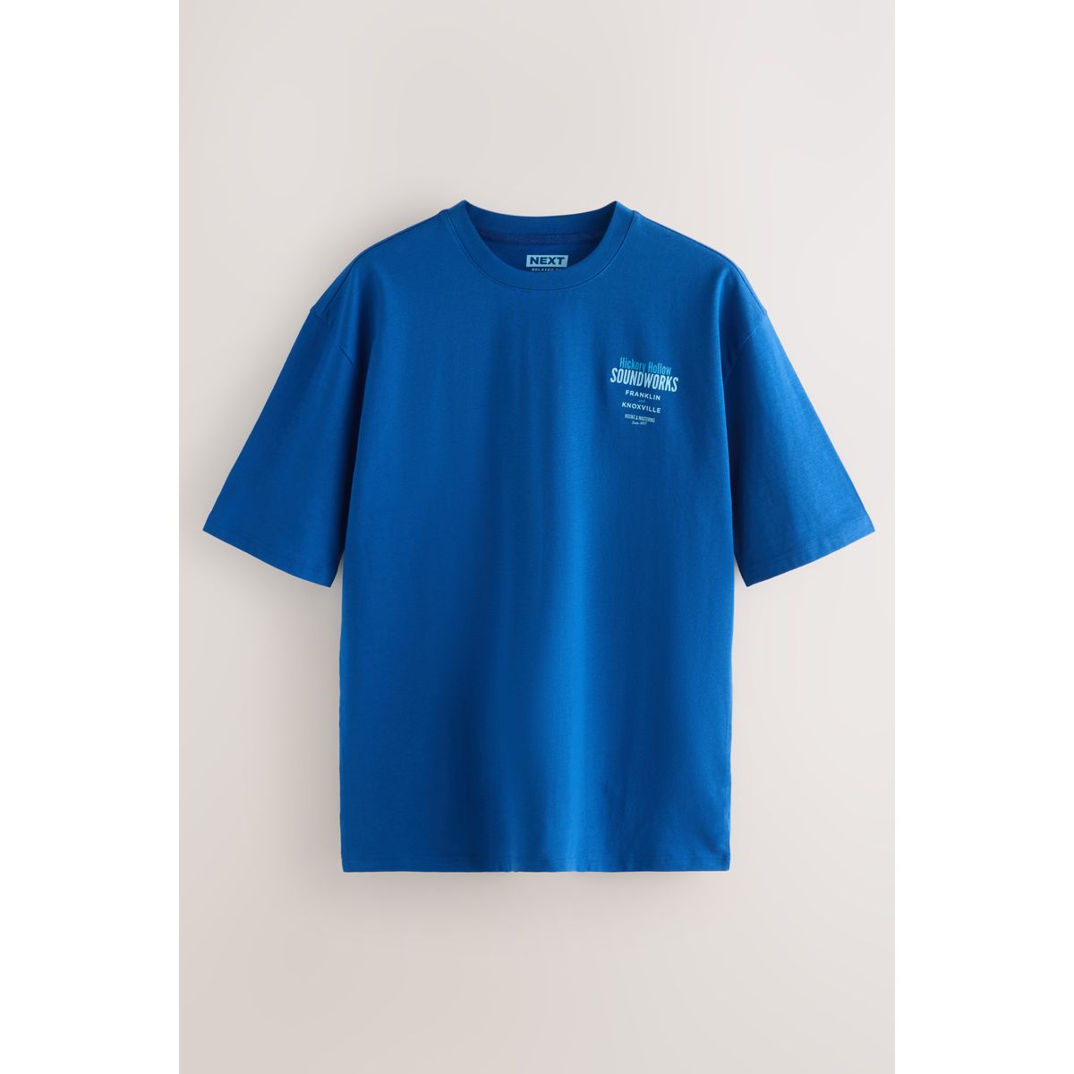 T-shirt épais à imprimé blanc/bleu/vert, NEXT