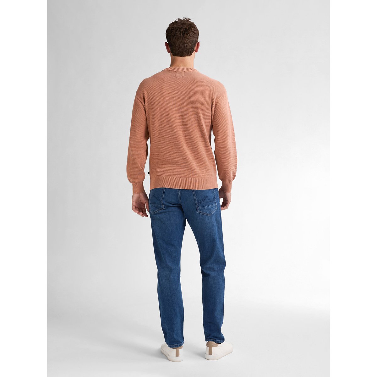 Pull en maille pebbleview rouge dusty peach, PETROL INDUSTRIES