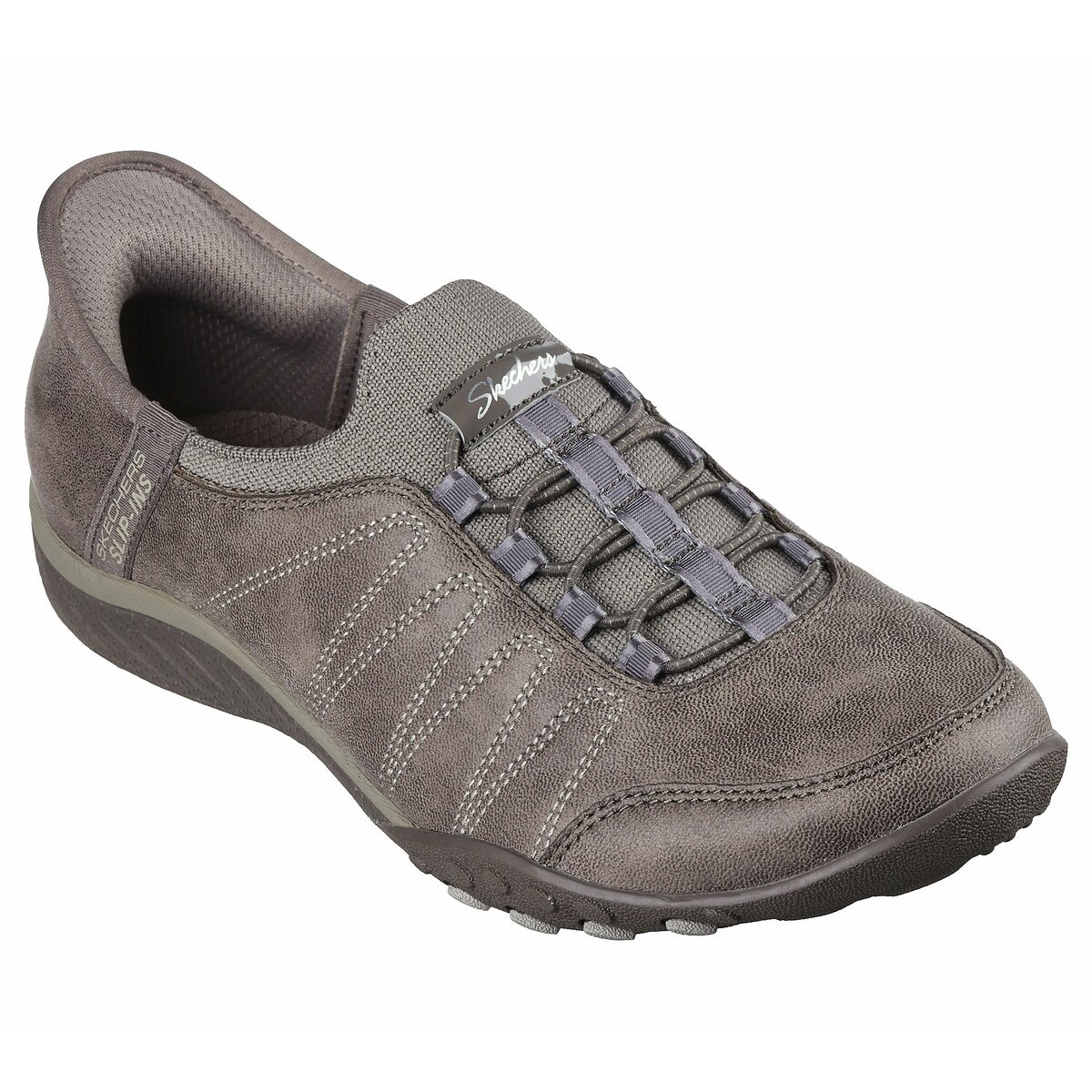 Slip-Ins: Breathe-Easy Home-Body Trainers dark taupe, SKECHERS