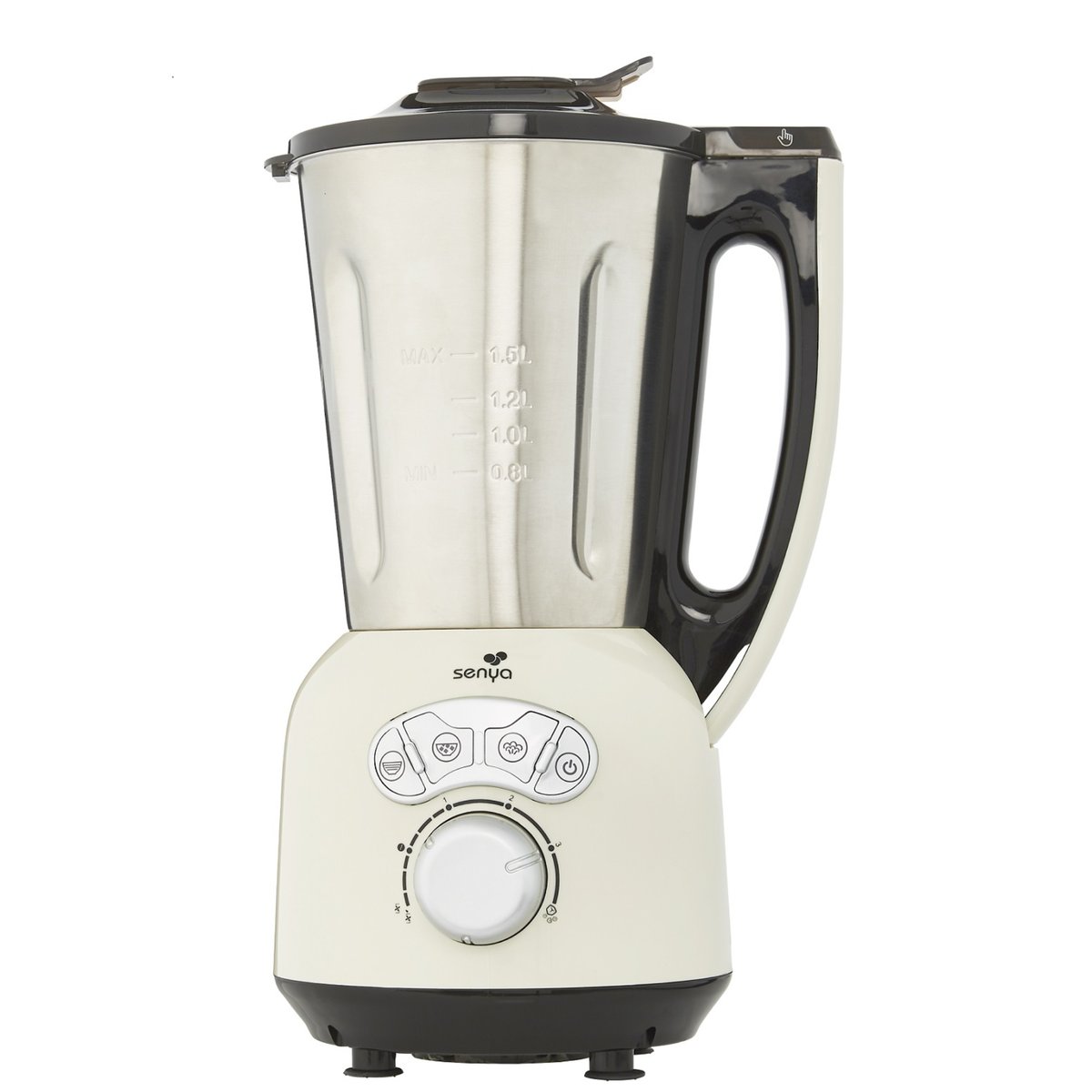 Blender chauffant inox cook&ice 1,5l crème, SENYA