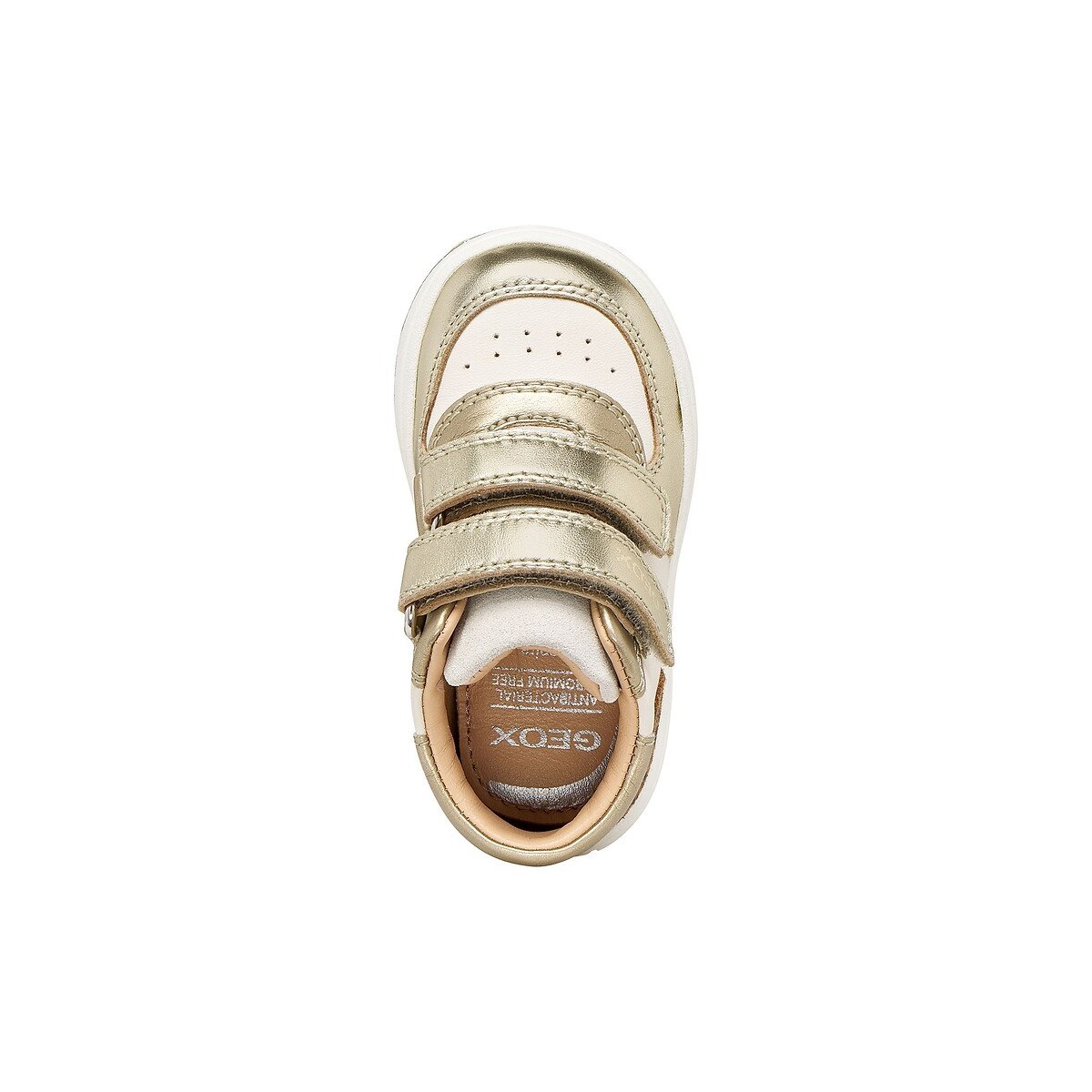 Zapatillas con velcro, BIGLIA blanco/dorado, GEOX