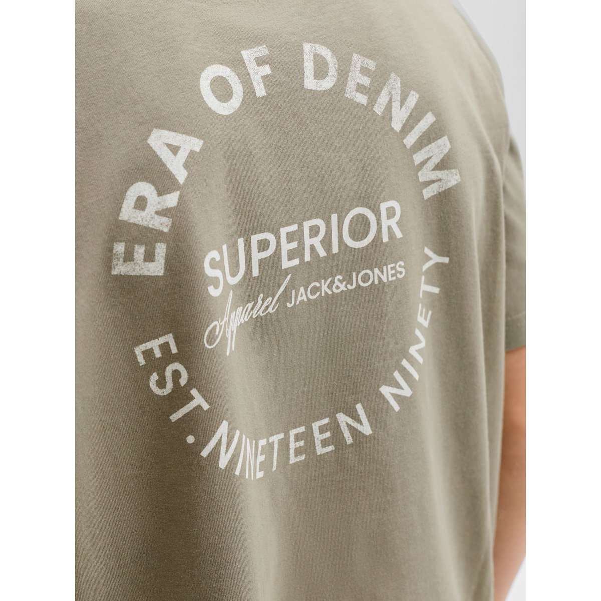 T-Shirt grise - vetiver 1, JACK & JONES JUNIOR