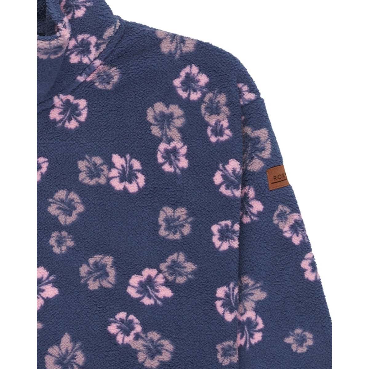 Polaire à demi-zip CALLING ALL MYS. bleu vintage indigo shes cute big, ROXY