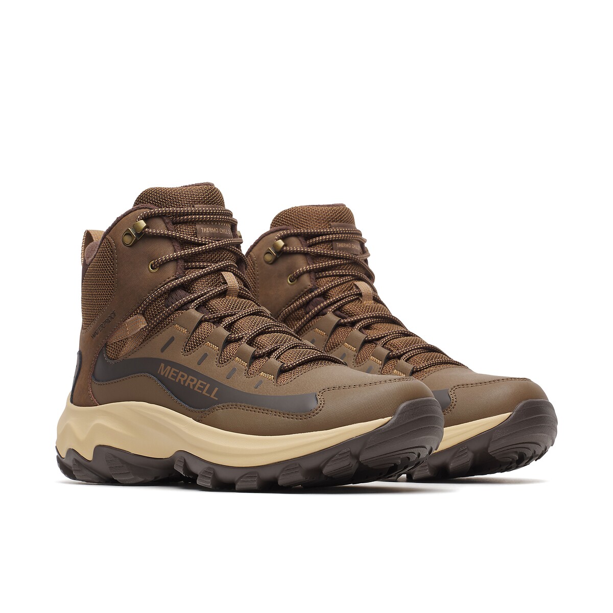 Stivaletti caldi con lacci THERMO CHILL 2 MID WATERPROOF marrone, MERRELL