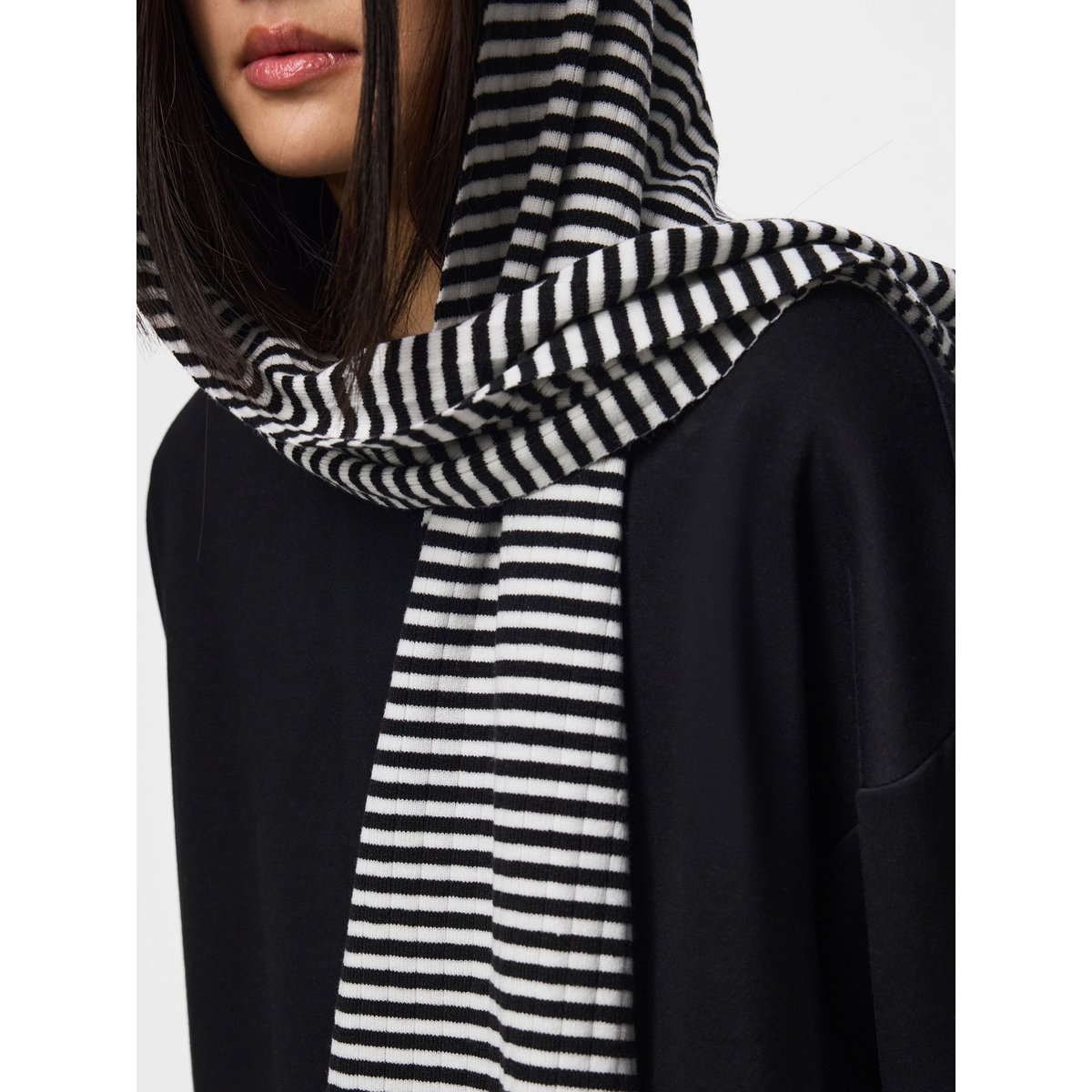Écharpe noir - black1, PIECES
